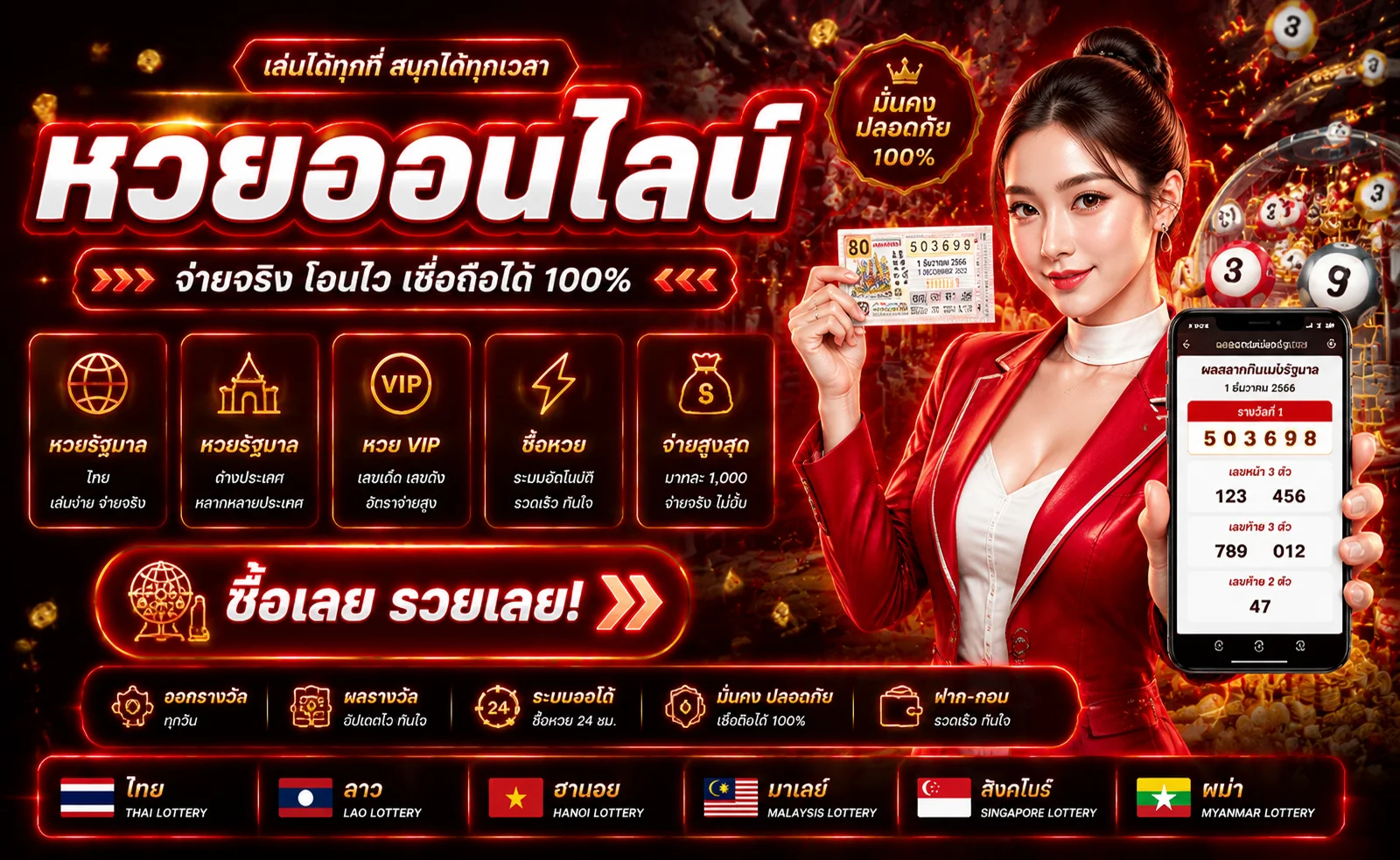 หวยออนไลน์ KINGROMANS แทงหวยรัฐบาล หวยลาว หวยฮานอย